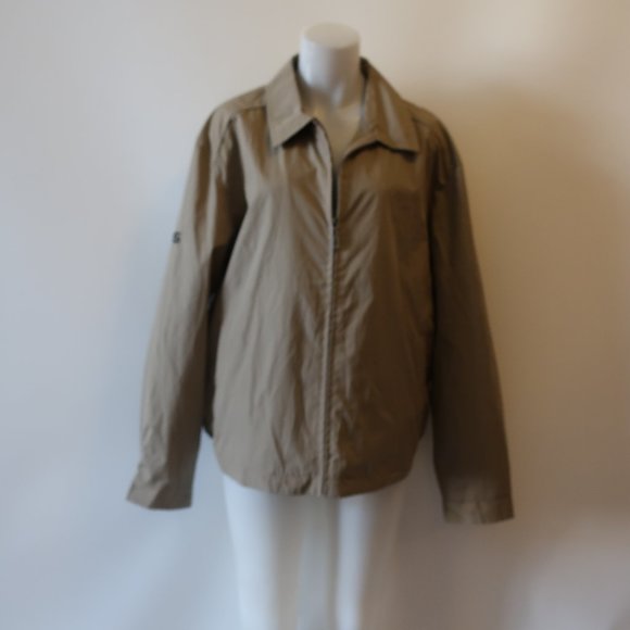 NWT PING COLLECTION KHAKI TAN FULL ZIP JACKET L * - Picture 2 of 14